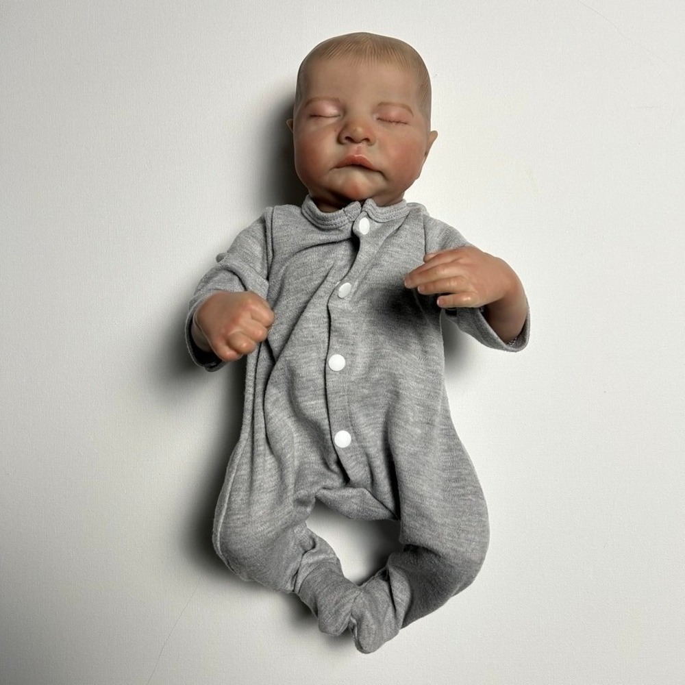 Lifelike BOY Reborn Baby Doll 15" Newborn Full Vinyl Anatomically Correct